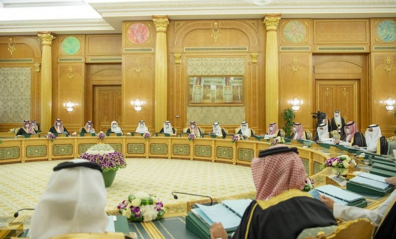 الوزراء في جلسة مجلس الوزراء اليوم برئاسة خادم الحرمين (بندر الجلعود)