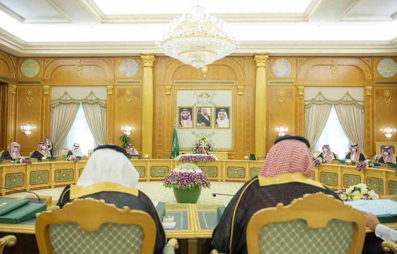 الوزراء في جلسة مجلس الوزراء اليوم برئاسة خادم الحرمين (بندر الجلعود)