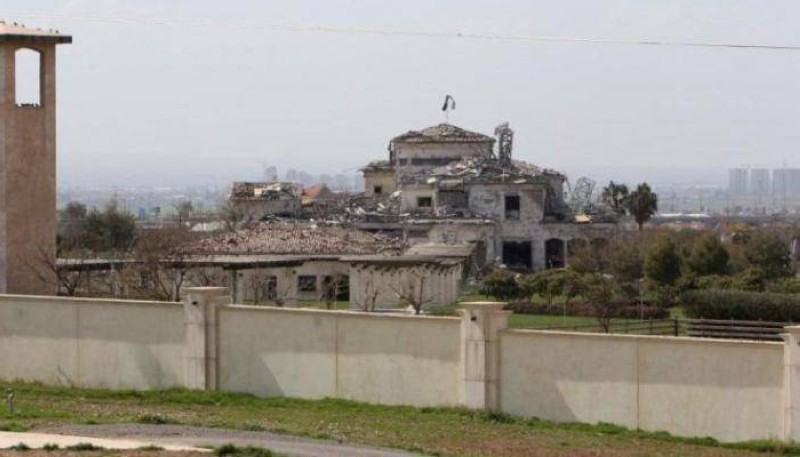 المبنى الذي استهدفه الهجوم الإيراني على أربيل