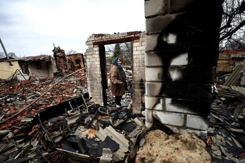 مشاهد من الدمار في اوكرانيا