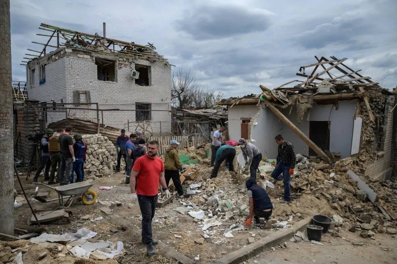 آثار الدمار في أوكرانيا.