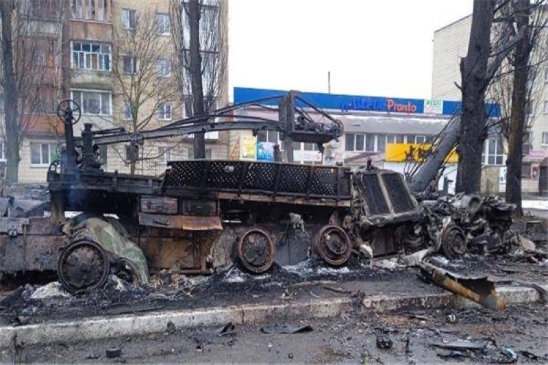 آثار الدمار في أوكرانيا.