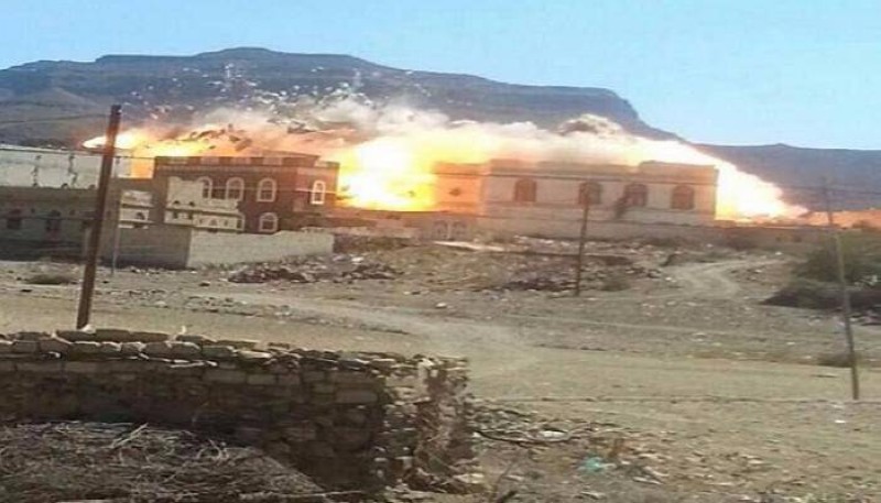 تفجير منازل اليمنيين.