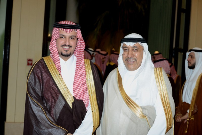 الأمير محمد بن تركي وأحمد المقيرن.