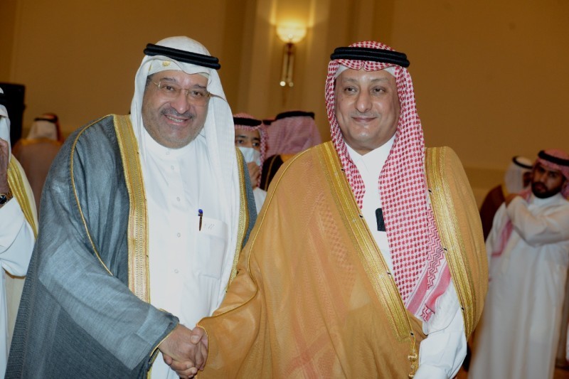 الأمير فهد بن تركي والأمير نواف بن محمد في الحفلة.