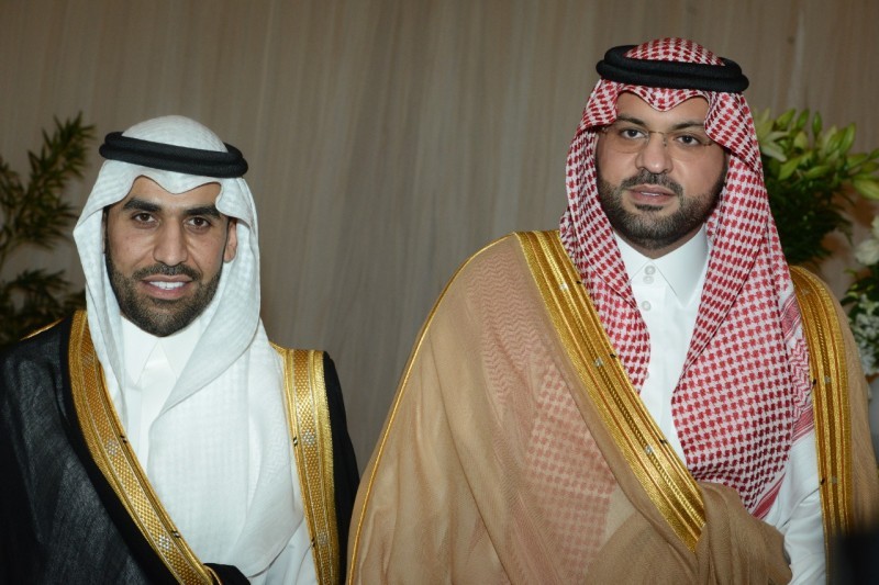 الأمير فهد بن خالد مع نواف المقيرن.