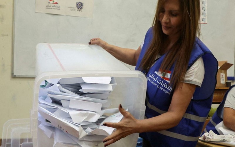 فرز الانتخابات في لبنان.
