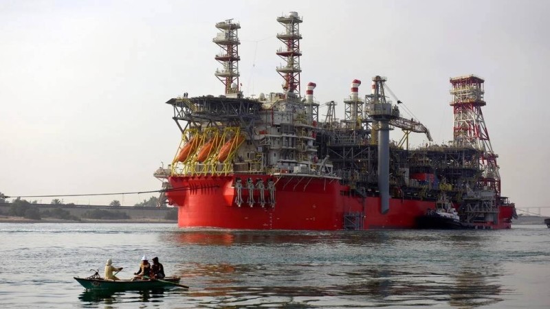 سفينة التخزين والإنتاج العائدة لشركة إينرجان والتي ستعمل على استخراج الغاز لصالح إسرائيل من حقل كاريش