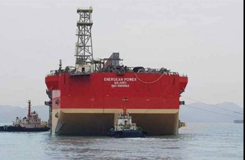 سفينة القبرصية التي تعمل لصالح أسرائيل في التنقيب عن النفط في كاريش