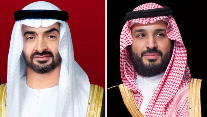 ولي العهد الأمير محمد بن سلمان ورئيس الإمارات محمد بن زايد