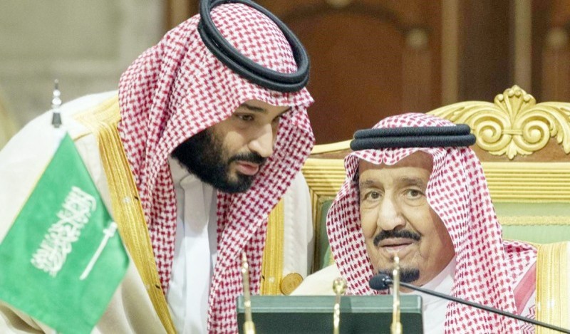 خادم الحرمين الشريفين الملك سلمان بن عبدالعزيز، وولي العهد الأمير محمد بن سلمان