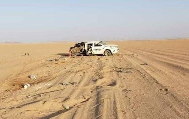 سيارات دمرتها ألغام الحوثي