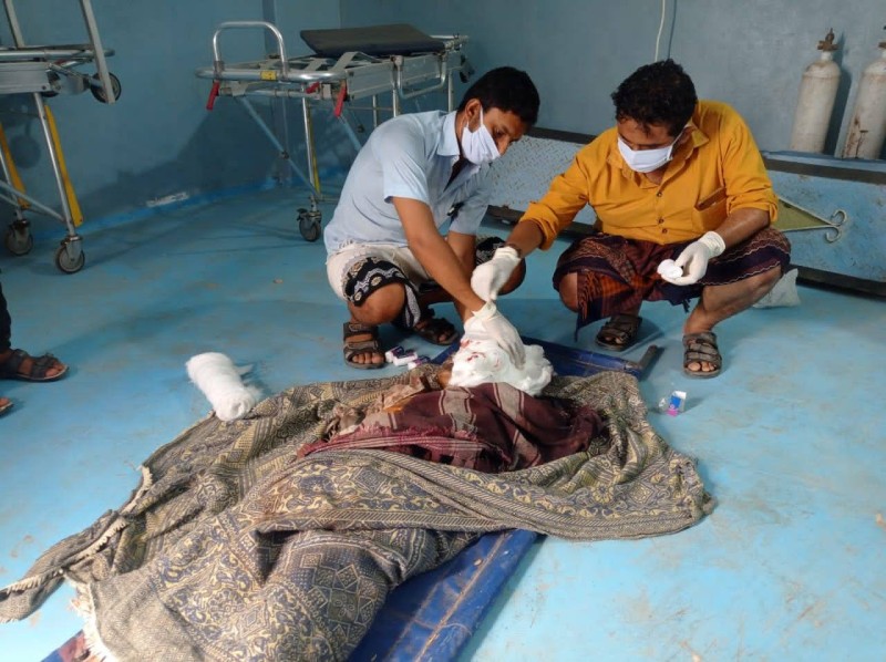 أحد قتلى القصف الحوثي على قرية قريش بمديرية حيس جنوب الحديدة اليوم