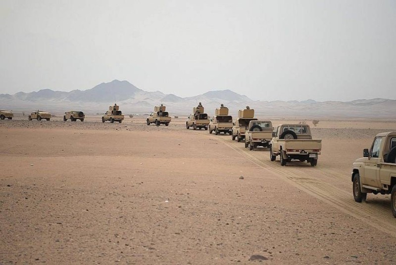 مركبات عسكرية لمشاة القوات البحرية الملكية السعودية