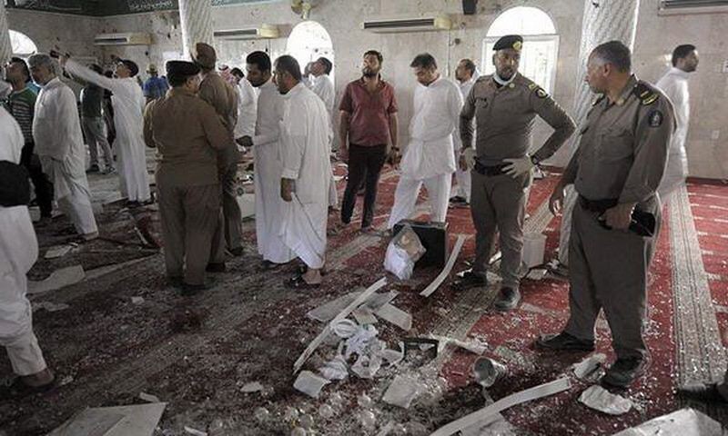 تفجير مسجد طوارئ عسير.