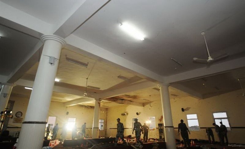 تفجير مسجد طوارئ عسير.