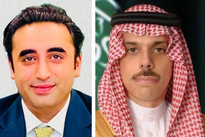 وزير الخارجية السعودي الأمير فيصل بن فرحان ونظيره الباكستاني بيلاوال بوتو زرداري