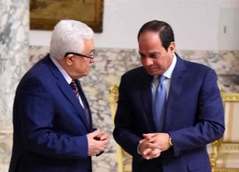 الرئيسان المصري والفلسطيني.
