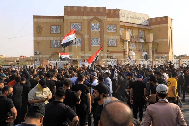 مظاهرات عراقية سابقة. 