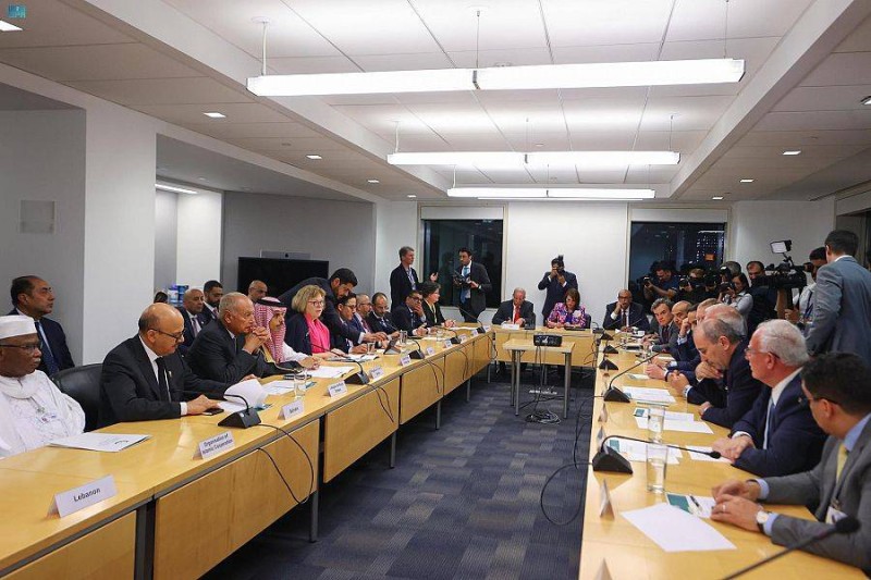 اجتماع الطاولة المستديرة للدول الأعضاء في لجنة مبادرة السلام العربية.