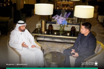 وزير الحج والعمرة يلتقي مفتي كازاخستان