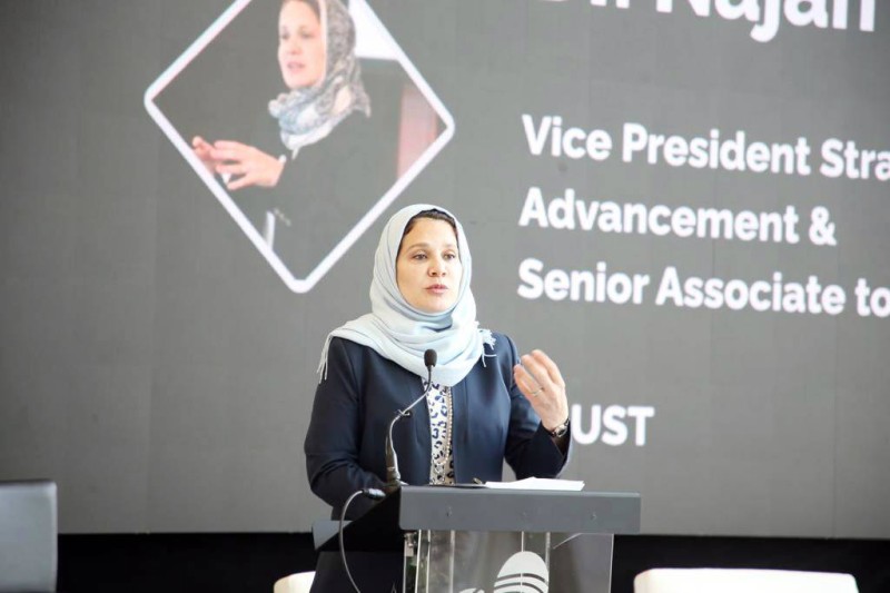 



نائب الرئيس للتقدم الوطني الإستراتيجي  في جامعة كاوست الدكتورة نجاح عشري.