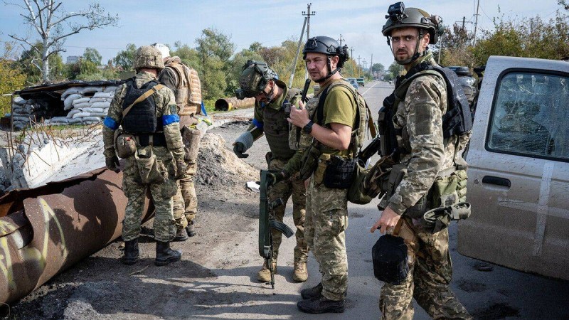 قوات أوكرانية في ليمان.