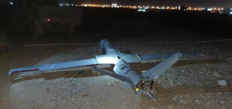طائرة مسيرة حوثية اسقطها الجيش اليمني في مأرب