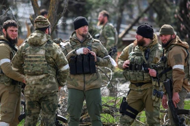 قوات خاصة شيشانية في ماريوبول بأوكرانيا
