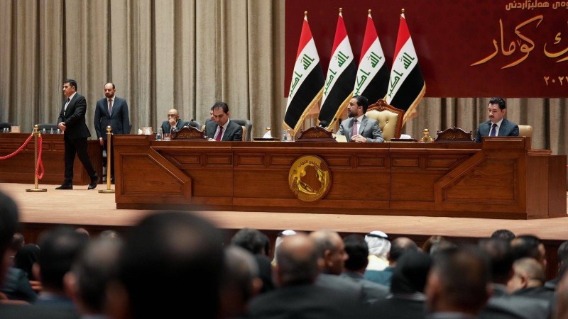 البرلمان العراقي أثناء الانتخابات.