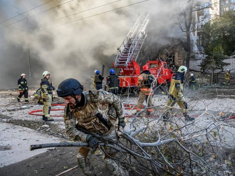 الهجمات على كييف.