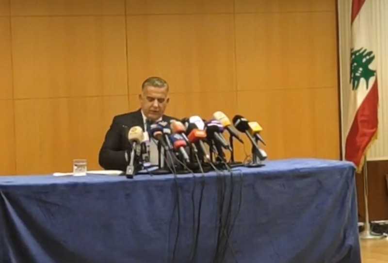 مدير الأمن العام اللبناني في مؤتمر صحفي.