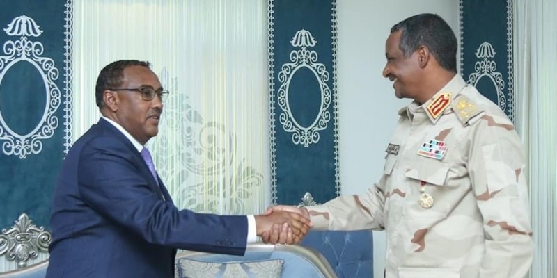 دقلو ووزير خارجية إثيوبيا.