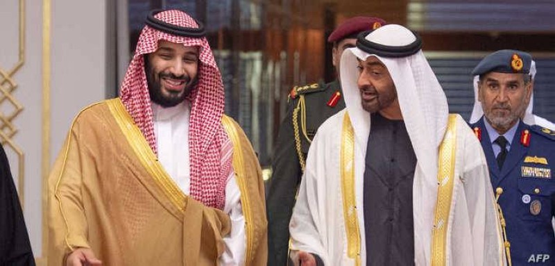 ولي العهد الأمير محمد بن سلمان، ورئيس الإمارات الشيخ محمد بن زايد.