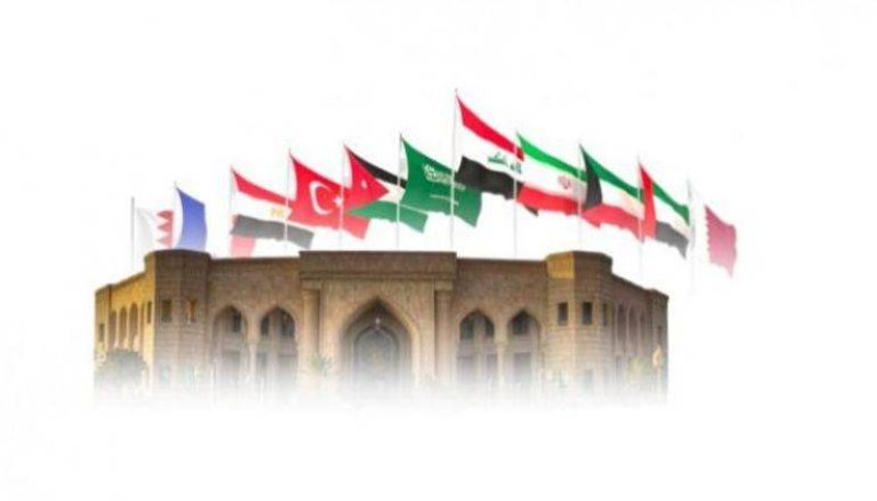أعلام الدول المشاركة في مؤتمر بغداد 2