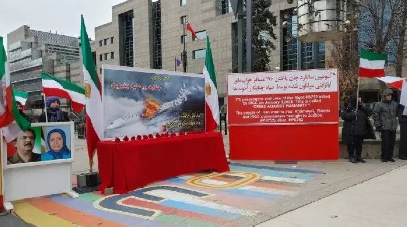 إيرانيون ينظمون احتجاجات في أوروبا للمطالبة بمعاقبة نظام خامنئي على خلفية اعدامهم للمتحتجين.  