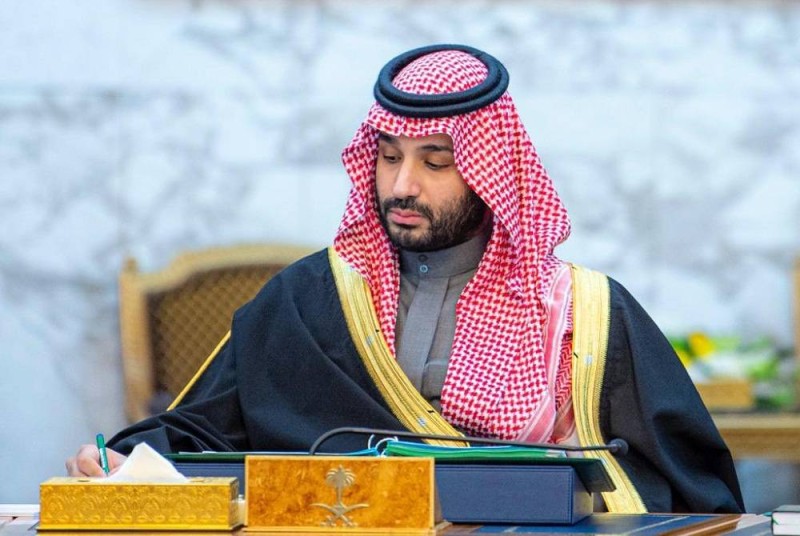 ولي العهد الأمير محمد بن سلمان خلال جلسة مجلس الوزراء