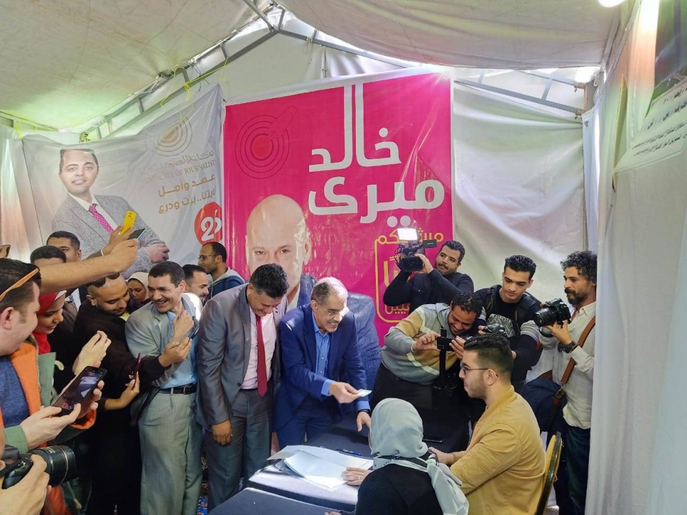 خالد ميري المرشح المحتمل لمقعد نقيب الصحفيين في مصر.