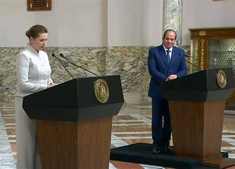 السيسي ورئيسة وزراء الدنمارك.