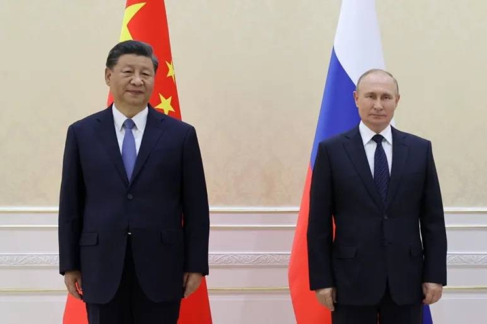 الرئيسان الصيني والروسي في لقاء سابق.