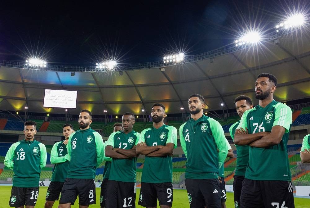 لاعبو المنتخب السعودي في المعسكر الإعدادي