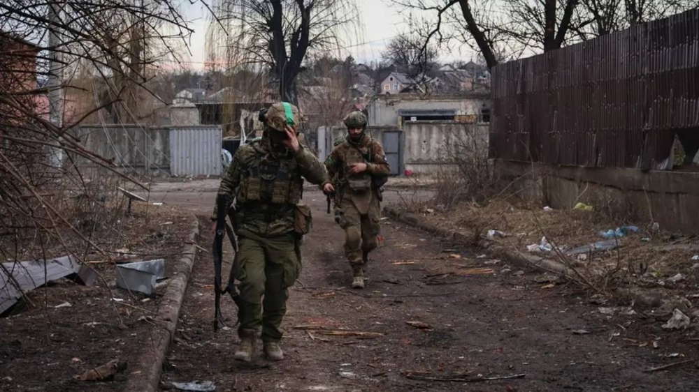 من المواجهات في محيط باخموت شرق أوكرانيا.