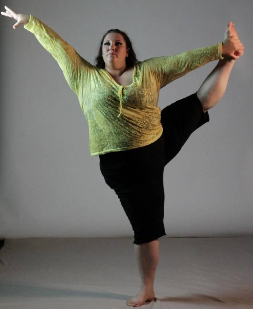 الأمريكية راغن تشاستاين تدير مدونة تحمل اسم «الرقص مع البدانة». (وكالات) 