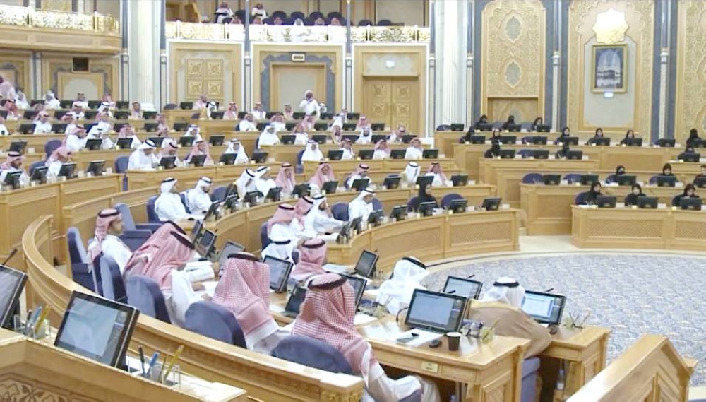 



أعضاء مجلس الشورى خلال جلستهم التي عقدت أمس. (الشورى)