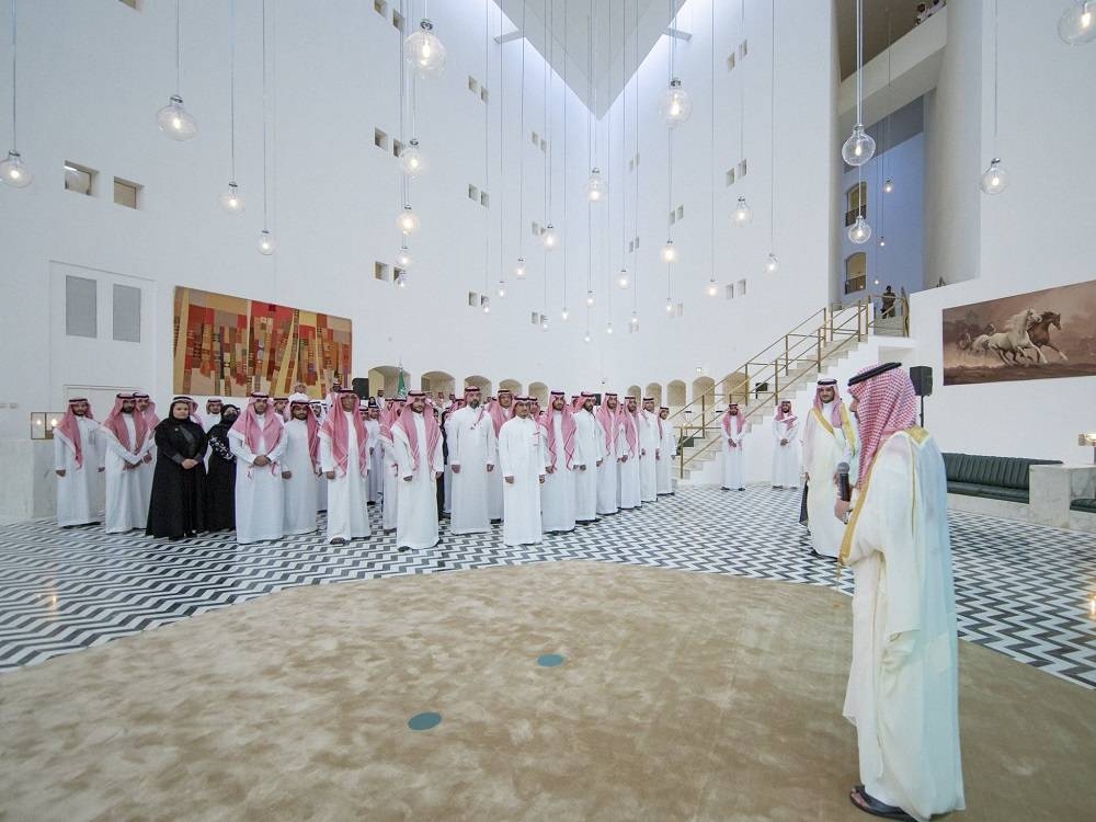 وزير الخارجية الأمير فيصل بن فرحان وأعضاء السلك الدبلوماسي في مقر الوزارة
