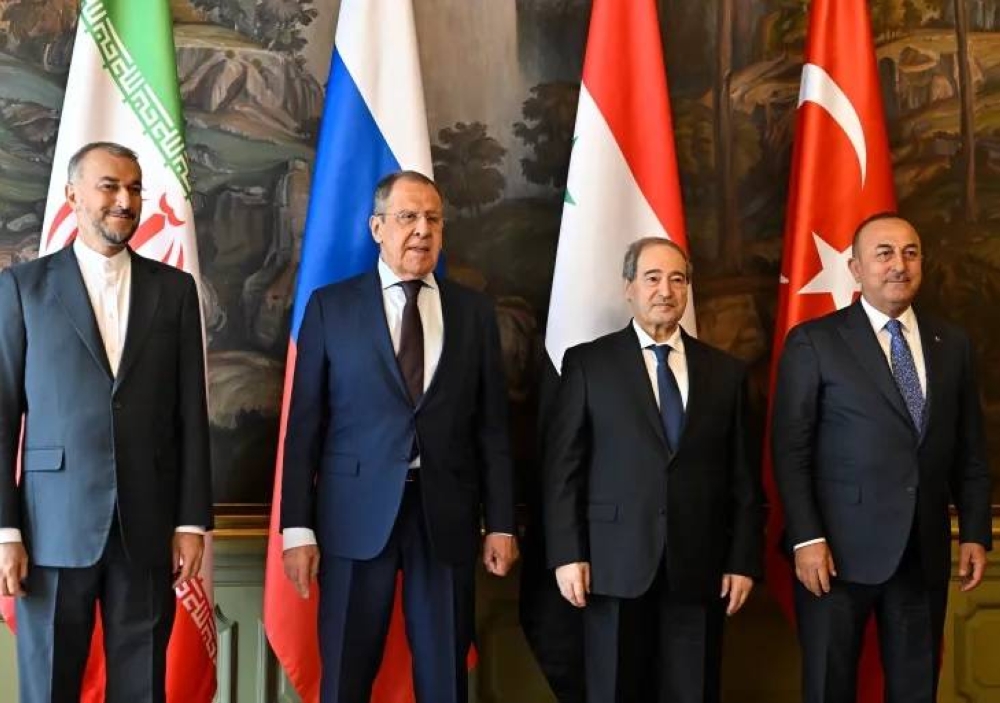 الاجتماع الرباعي لوزراء خارجية سورية وتركيا وإيران وروسيا.