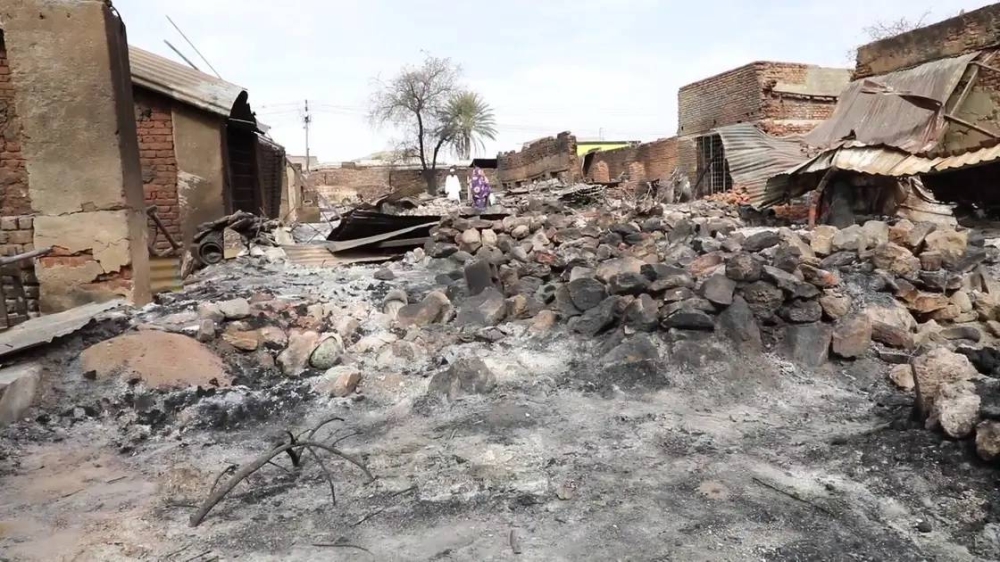  من آثار الاشتباكات في السودان