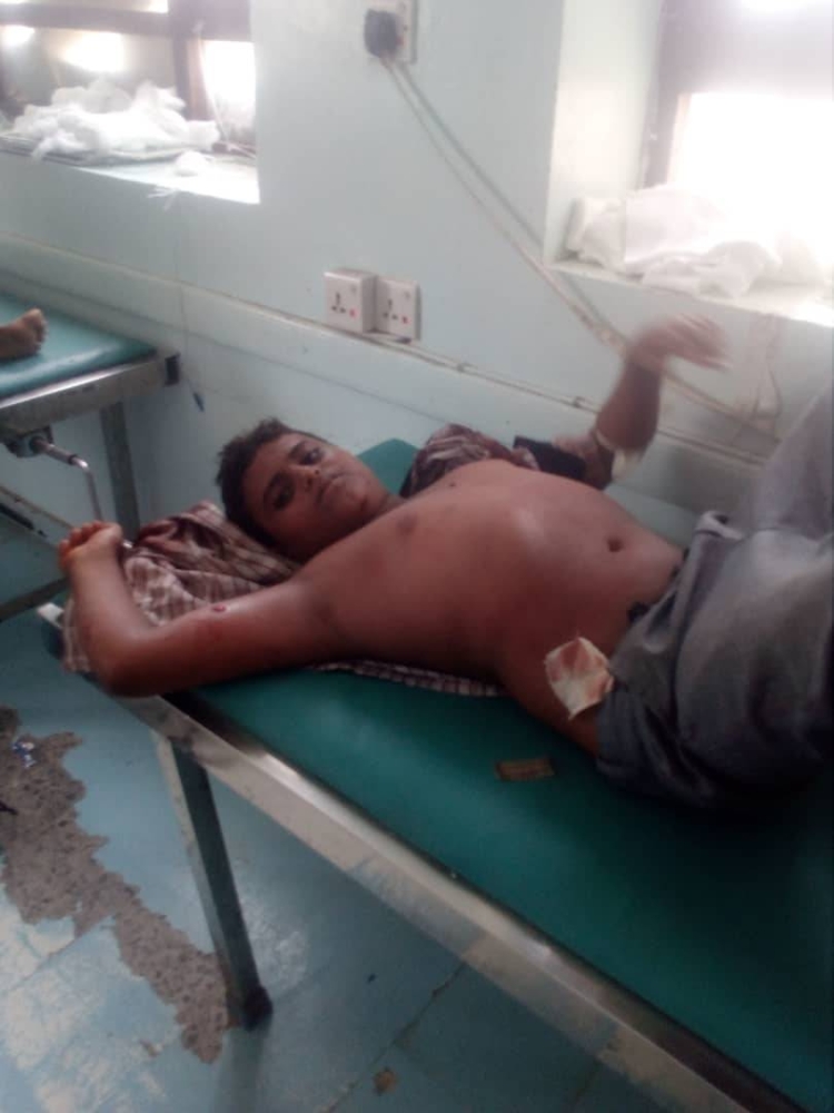 أحد ضحايا الهجوم الحوثي.