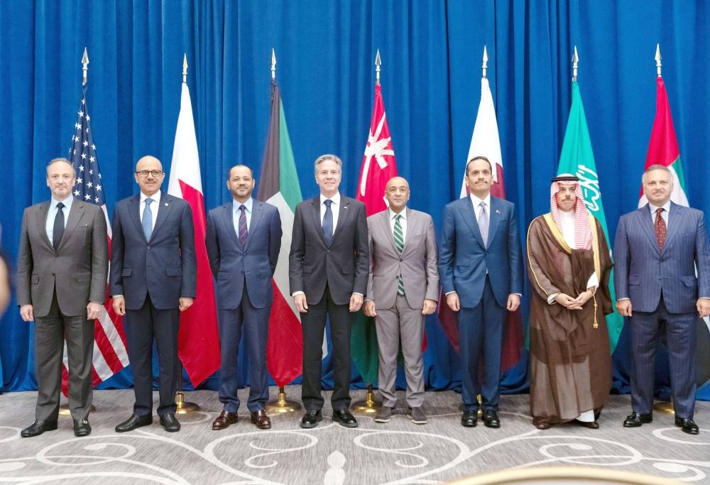 



الاجتماع الوزاري الخليجي الأمريكي المشترك، الذي عقد على هامش أعمال الجمعية العامة للأمم المتحدة الـ78 بمدينة نيويورك. (وزارة الخارجية)