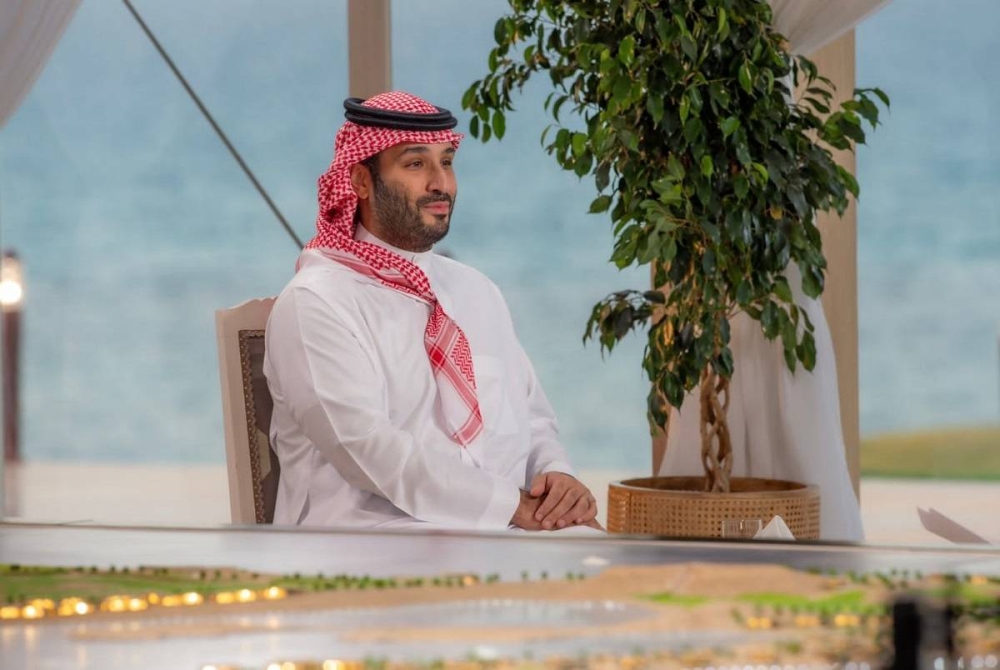 ولي العهد الأمير محمد بن سلمان أثناء اللقاء مع قناة فوكس نيوز الأمريكية